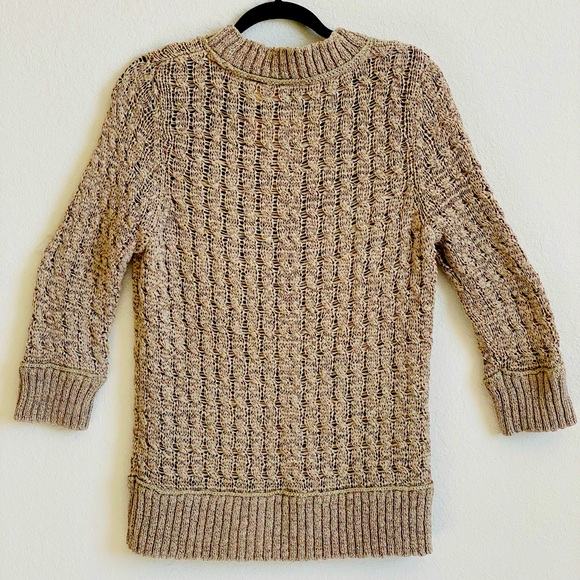 DKNY JEANS Woman’s Knitted V-Neck Sweater with 3/4 Sleeves. Size XL. - Picture 3 of 13